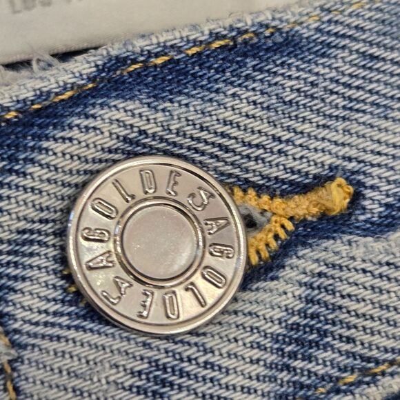 Agolde High Rise Parker Jean Shorts Size 27 Cut Off Distressed Denim Button Fly - Picture 6 of 10